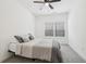 Bright bedroom with gray carpet and ceiling fan at 6829 Crescendo Ct, Atlanta, GA 30328