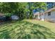 Backyard with shed and grassy area at 3235 Mcafee Rd, Decatur, GA 30032