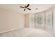 Bright bedroom with bay window and carpet flooring at 3314 Mill Grove Ter, Dacula, GA 30019