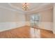 Formal dining room with hardwood floors, chair railing and chandelier at 3314 Mill Grove Ter, Dacula, GA 30019