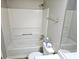 Bathroom with tub shower, toilet and vanity at 3526 Shepherds Path # 1, Decatur, GA 30034