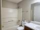 Bathroom with tub shower, toilet and vanity at 3526 Shepherds Path # 1, Decatur, GA 30034