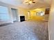 Living room with fireplace, vaulted ceiling, and carpet at 3526 Shepherds Path # 1, Decatur, GA 30034