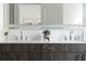 Double vanity bathroom with modern fixtures at 775 Juniper Ne St # 103, Atlanta, GA 30308