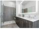 Modern bathroom with double vanity and walk-in shower at 775 Juniper Ne St # 103, Atlanta, GA 30308