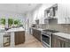 Modern kitchen with stainless steel appliances and wood cabinets at 775 Juniper Ne St # 103, Atlanta, GA 30308