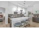 Modern kitchen with island, stainless steel appliances, and white cabinets at 775 Juniper Ne St # 103, Atlanta, GA 30308