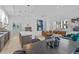 Modern kitchen with stainless steel appliances and an island at 775 Juniper Ne St # 103, Atlanta, GA 30308
