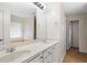 Bathroom with double vanity and a large mirror at 5424 Central Church Rd, Douglasville, GA 30135