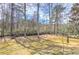 Picturesque backyard with mature trees and lush landscaping, perfect for enjoying nature and outdoor activities at 4478 Outpost Ct, Roswell, GA 30075