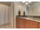 Bathroom with granite countertops, modern fixtures, and a shower-tub combination creating a serene and luxurious feel at 4478 Outpost Ct, Roswell, GA 30075
