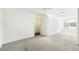 Bright, neutral bedroom with large window, ceiling fan, and plush carpet flooring, ready for personalization at 435 Letchas Ln, Alpharetta, GA 30009