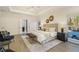 Spacious main bedroom with ample light, tray ceiling, and refined decor at 201 Windflower Ct, Canton, GA 30115