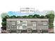 Rendering of townhome exteriors with garages and balconies in a suburban neighborhood at 4213 Legacy Ln # 32, Acworth, GA 30101