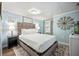 Bright bedroom with a comfortable bed, soft lighting, and a unique decor at 4297 Earney Rd, Woodstock, GA 30188