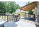 Deck with grill and patio furniture at 4297 Earney Rd, Woodstock, GA 30188