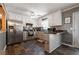 Updated kitchen, featuring stainless steel appliances and stylish cabinetry at 4297 Earney Rd, Woodstock, GA 30188