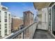 Private balcony offering stunning city skyline views at 44 Peachtree Nw Pl # 1828, Atlanta, GA 30309
