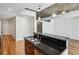 Modern kitchen with island and stainless steel appliances at 44 Peachtree Nw Pl # 1828, Atlanta, GA 30309