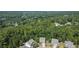 Aerial view showcasing a community with houses and lush green surroundings at 520 Andes Ln, Canton, GA 30114