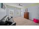Bedroom with a black leather couch and built-in dresser at 520 Andes Ln, Canton, GA 30114