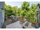 Spacious deck with dining area and gorgeous treetop views at 520 Andes Ln, Canton, GA 30114