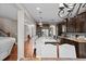 Island kitchen features stainless steel appliances and granite countertops at 520 Andes Ln, Canton, GA 30114