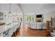 Open concept living area with kitchen and dining area views at 520 Andes Ln, Canton, GA 30114