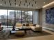 Modern lobby with comfortable seating and city views at 788 W Marietta Nw St # 805, Atlanta, GA 30318