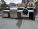 Luxury outdoor kitchen with grill and Big Green Egg smoker at 788 W Marietta Nw St # 805, Atlanta, GA 30318