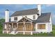 Home's back features a large covered porch, perfect for outdoor living at 954 Carl Sanders Dr, Acworth, GA 30101