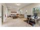 Finished basement with comfortable sitting area and workspace at 2671 Willow Field Se Xing # 14, Marietta, GA 30067