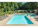 Community pool with separate kiddie pool and lounge area at 224 Seasons Pkwy, Norcross, GA 30093