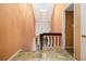 Upstairs hallway with skylight and view of the living room below at 3284 Huntwood Dr, Decatur, GA 30034