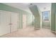 Upstairs bedroom with carpet and double doors at 159 Cedar Creek Rd, Cartersville, GA 30121