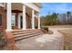 Brick steps and columns lead to the front entrance at 159 Cedar Creek Rd, Cartersville, GA 30121