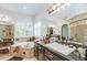 Elegant bathroom with soaking tub and double vanity at 416 Spring Place Ne Rd, White, GA 30184