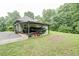 Attached garage with covered parking for boat and additional storage at 416 Spring Place Ne Rd, White, GA 30184