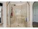 Large walk-in shower with glass enclosure at 416 Spring Place Ne Rd, White, GA 30184