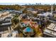 Aerial view of community, showing pool and homes at 2057 Telfair Cir, Atlanta, GA 30324