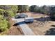 Aerial view of property showing outbuildings and driveway at 4320 Center Hill Church Rd, Loganville, GA 30052
