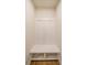 Built-in bench with storage and hooks, ideal for an entryway at 776 Clifftop Crossing, Powder Springs, GA 30127