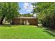 Large backyard with green grass and mature trees at 792 Plainville Sw Cir, Atlanta, GA 30331