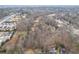 Aerial view showing property's location in a residential neighborhood at 1036 Wooten Lake Nw Rd, Kennesaw, GA 30144