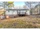 The backyard has a wooden deck and a fence at 5925 S Quail Dr, Douglasville, GA 30135