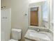Bathroom featuring granite countertops and a shower/tub combo at 5925 S Quail Dr, Douglasville, GA 30135