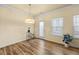 Dining room with hardwood floors and chandelier at 38 Rocky Knl, Dallas, GA 30157