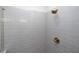 Modern shower with gray tile and glass enclosure at 620 Goldsmith Ct # 107, Johns Creek, GA 30022
