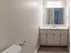 Simple bathroom with vanity and mirror at 5725 Twain Dr, Ellenwood, GA 30294