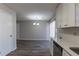 Bright dining area with hardwood floors and access to backyard at 5725 Twain Dr, Ellenwood, GA 30294